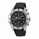 Seiko Chronograph Black Dial Black Rubber Men's Watch SNDD95P2
