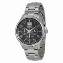 Seiko Chronograph Black Dial Stainless Steel Men's Watch SPC153P1
