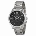 Seiko Chronograph Black Dial Stainless Steel Men's Watch SSB139