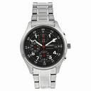 Seiko Chronograph Black Dial Stainless Steel Men's Watch SNDB31