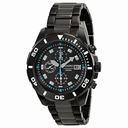 Seiko Chronograph Black Dial Stainless Steel Men's Watch SNDE01