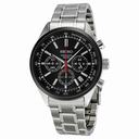 Seiko Chronograph Black Dial Stainless Steel Men's Watch SSB045