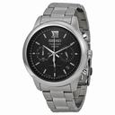 Seiko Chronograph Black Dial Stainless Steel Men's Watch SSB139P1