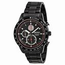Seiko Chronograph Black Dial Titanium Carbon Coated  Men's Watch SNDD89