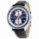 Seiko Blue Dial Chronograph Leather Men's Watch SNDF95