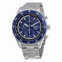 Seiko Chronograph Blue Dial Stainless Steel Men's Watch SNDG55