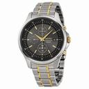 Seiko Chronograph Gray Dial Two-tone Stainless Steel Men's Watch SNDE25