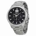 Seiko Chronograph Metallic Blue Dial Stainless Steel Men's Watch SPC081
