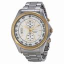 Seiko Chronograph Silver Dial Stainless Steel Men's Watch SNN256