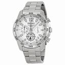 Seiko Chronograph Silver Dial Stainless Steel Men's Watch SSB123