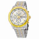 Seiko Chronograph Silver Dial Two-tone Men's Watch SKS432