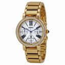 Seiko Chronograph White Dial Gold-plated Ladies Watch SRW014