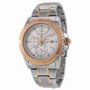 Seiko Chronograph White Dial Two-tone Men's Watch SNAE08
