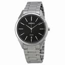 Seiko Classic Black Dial Stainless Steel Men's Watch SGEG69