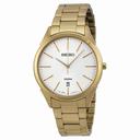 Seiko Classic Light Champagne Dial Gold-tone Stainless Steel Men's Watch SGEG74