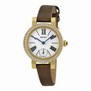 Seiko Classic Silver Dial Brown Leather Ladies Watch SRK030