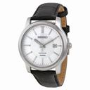 Seiko Conceptual White Dial Black Leather Men's Watch SGEH17