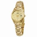 Seiko Core Gold Dial Gold-tone Ladies Watch SUT236