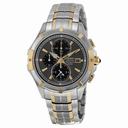 Seiko Coutura Black Dial Two Tone Stainless Steel Men's Watch SNAE56