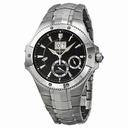 Seiko Coutura Kinetic Perpetual Calendar Steel Black Men's Watch SNP007