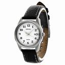 Seiko Easy Reader White Dial Black Leather Ladies Watch SXDE77