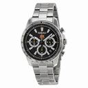 Seiko FC Barcelona Black Dial Stainless Steel Chronograph Men's Watch SSB073