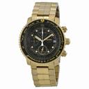 Seiko Flight Chronograph Gold-Tone Steel Men's Watch SNA414