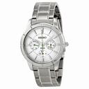 Seiko GMT Silver Dial Stainless Steel Ladies Watch SKY717