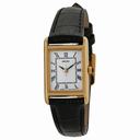 Seiko Gold-tone Black Leather Strap Ladies Watch SXGN42