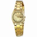 Seiko Gold-Tone Ladies Bracelet Watch SXA122