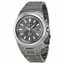 Seiko Grey Dial Kinetic Titanium Men's Watch SKA417