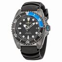 Seiko Kinetic Black Dial Black Rubber Men's Watch SKA579P2