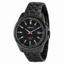 Seiko Kinetic Black Dial Black Steel Men's Watch SKA637
