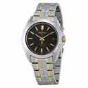 Seiko Kinetic Dark Grey Dial Two-tone Stainless Steel Men's Watch SKA271P1