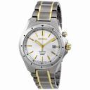 Seiko Kinetic Silver Dial Two-tone Titanium Men's Watch SKA497