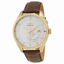 Seiko Kinetic White Dial Brown Leather Men's Watch SRN052