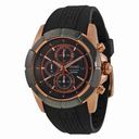 Seiko Lord Chronograph Black Dial Black Rubber Men's Watch SNDE78