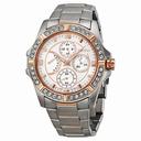 Seiko Lord Chronograph Swarovski Crystal Bezel Ladies Watch SRLZ96
