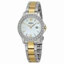 Seiko Mother of Pearl Dial Two-tone Ladies Watch SXDF81