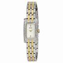 Seiko Mother of Pearl Swarovski Crystal Two-tone Ladies Watch SUJG55