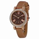 Seiko Mujer Brown Dial Beige Leather Ladies Watch SRK032