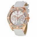 Seiko Multi-Function Rose Dial White Leather Men's Watch SKY682P1