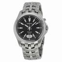 Seiko Perpetual Black Dial Stainless Steel Men's Watch SNQ101