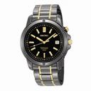Seiko Perpetual Calendar Black Ion-plated Men's Watch SNQ045