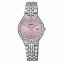 Seiko Pink Dial Two-tone Ladies Watch SUR765