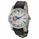 Seiko Premier Automatic White Dial Black Leather Men's Watch SSA245