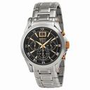 Seiko Premier Chronograph Black Dial Stainless Steel Quartz Men's Watch SPC064