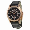 Seiko Premier Perpetual Calendar Black Dial Black Leather Men's Watch SNQ128