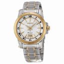 Seiko Premier Silver Dial Two-tone Men's Watch SUR016