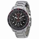 Seiko Prospex Solar Black Dial Chronograph Stainless Steel Men's Watch SSC007